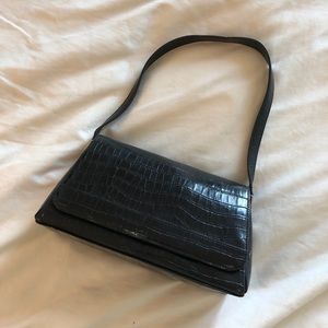 Vintage croc shoulder bag